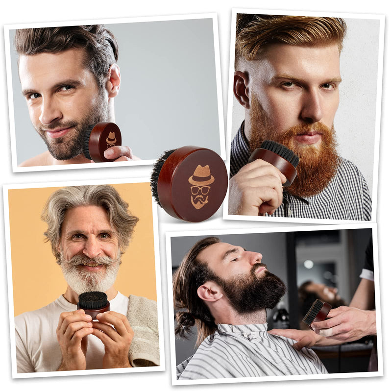 [Australia] - Beard Brush, 100% Boar Bristle Black Walnut Wood Beard Comb Brush for Men To Tame and Soften Your Facial Hair from Sofmild 