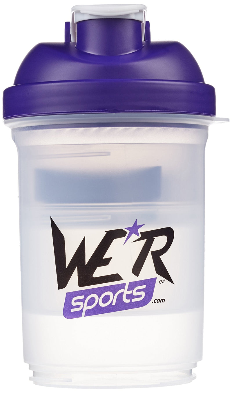 [Australia] - We R Sports™ ShakenInProtein™ Protein Shaker Bottle Multi Compartment BPA FREE 500ml Container XPS4000 - Purple 
