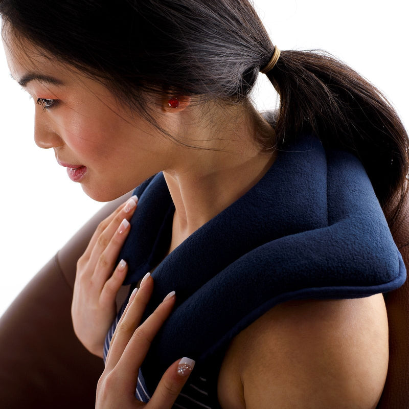 [Australia] - Zhu-Zhu Neck & Shoulder Heat Pad - Microwavable Lavender Wheat Bag - Navy Fleece … 
