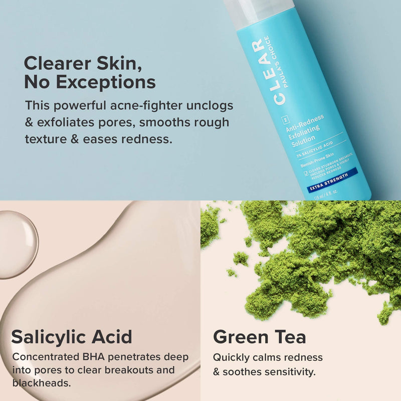 [Australia] - Paula's Choice Clear Extra Strength 2% BHA Exfoliant - Liquid Exfoliator Fights Breakouts, Blackheads & Enlarged Pores - with Salicylic Acid - Combination to Oily Skin - 118 ml 