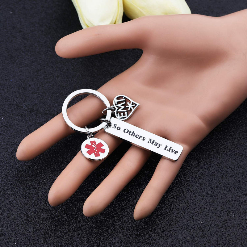 [Australia] - bobauna EMT Keychain So Others May Live Paramedic Keychain EMT Jewelry Gift For Nurse Doctor EMT Graduation Gift others live EMT keychain 