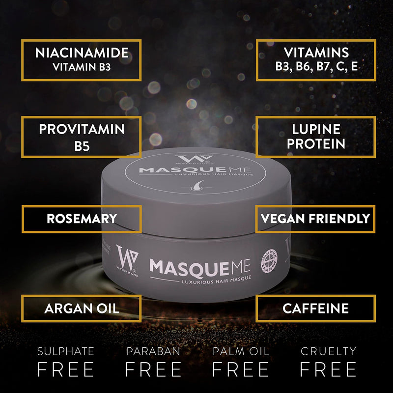 [Australia] - Watermans Masque Me Luxurious Hair Mask. 8-1 Extreme Nourishing Hair Booster, Frizz Control Hair Mask and Deep Conditioning Hair Treatment 