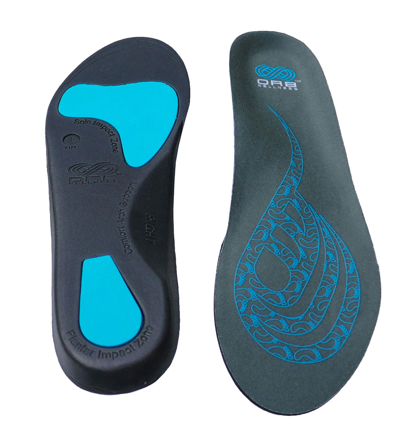 [Australia] - Plantar Fasciitis Orthotic Insoles Arch Support Shoe Boot Inserts Women Men Insole Flat Feet Insert ORTHO ACTIVE Series Large 9-10.5 