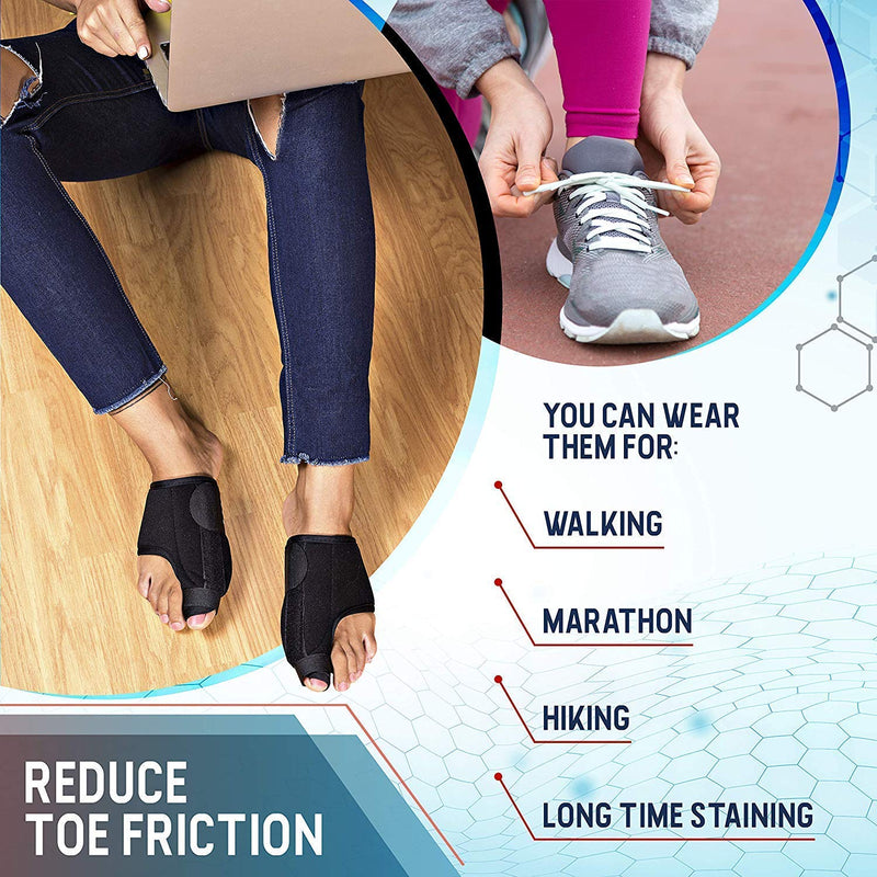 [Australia] - Bunion Splints Bunion Corrector - Bunion Brace for Hallux Valgus Bunion Pain Relief - Big Toe Straightener Bunion Splint - Elastic and Adjustable for Women and Men (Blue) Blue 