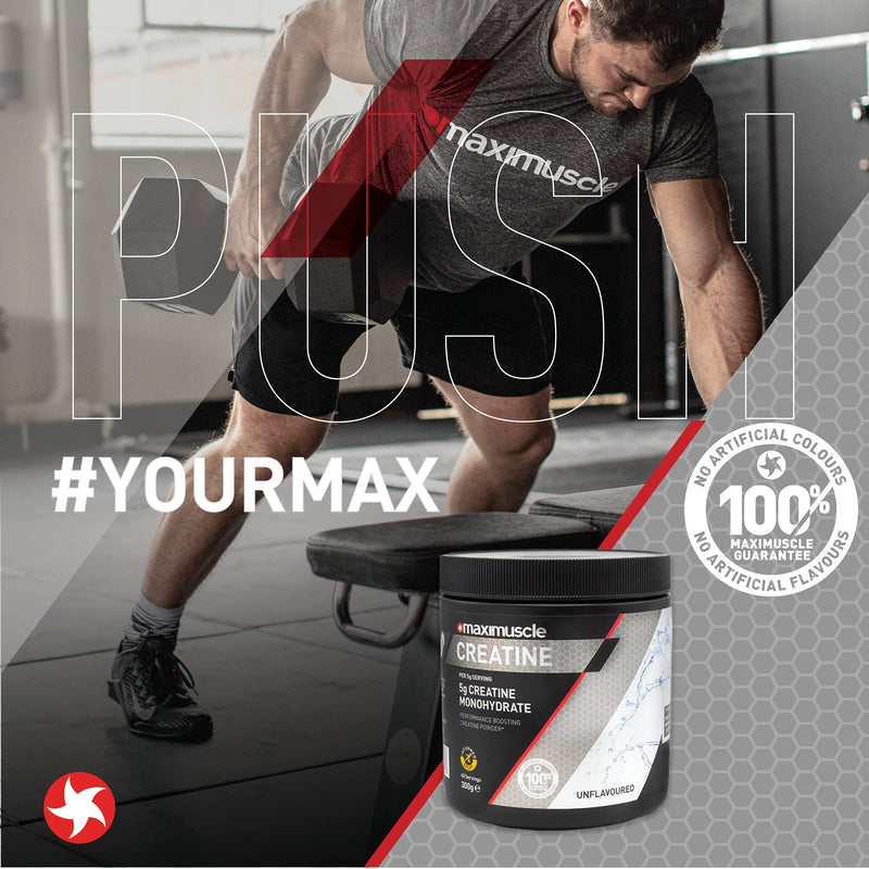 [Australia] - Maximuscle Creatine | Performance Boosting Creatine Monohydrate Powder | Unflavoured, 300g - 60 Servings 