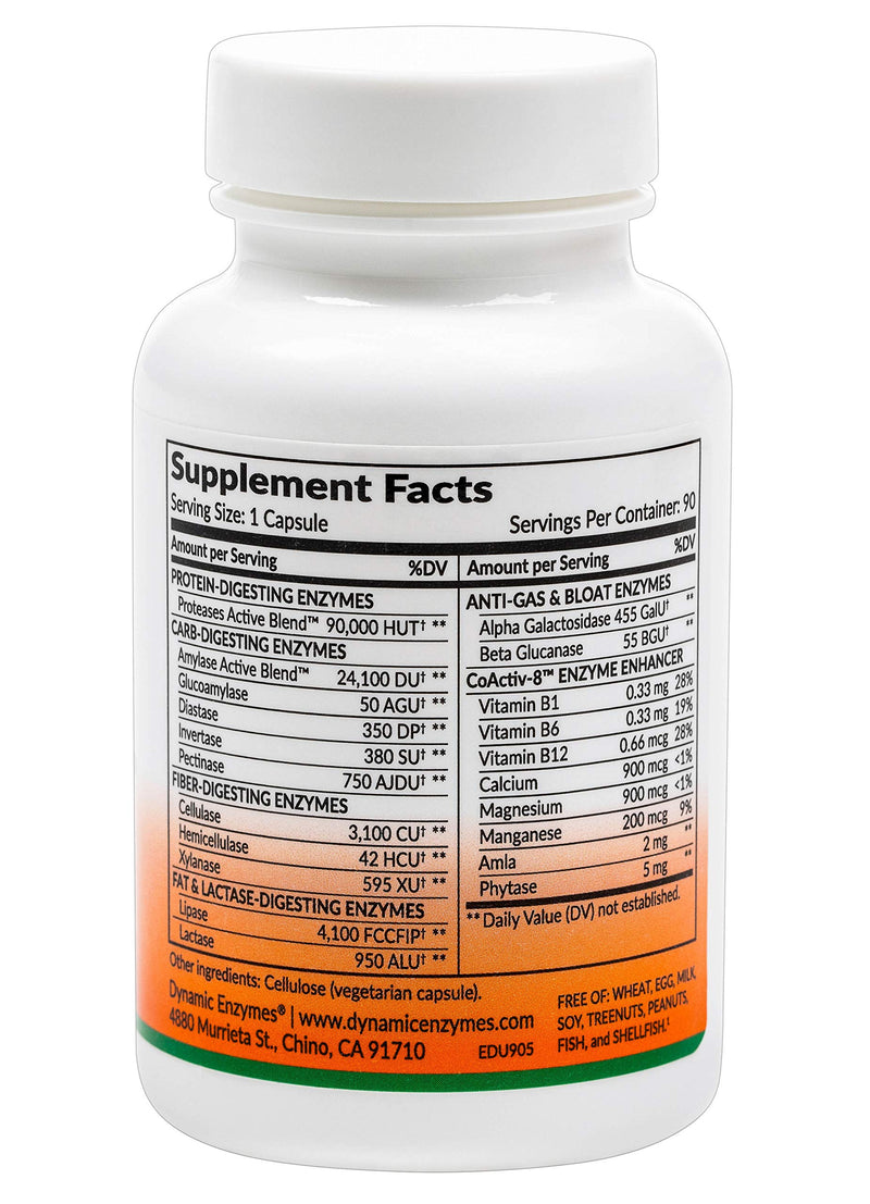 [Australia] - Eat E-Z Ultra Digestive Enzymes for Gut Health; Anti-Bloating; Digestive Enzyme for Immune Support | 90 Count 90 Count (Pack of 1) 