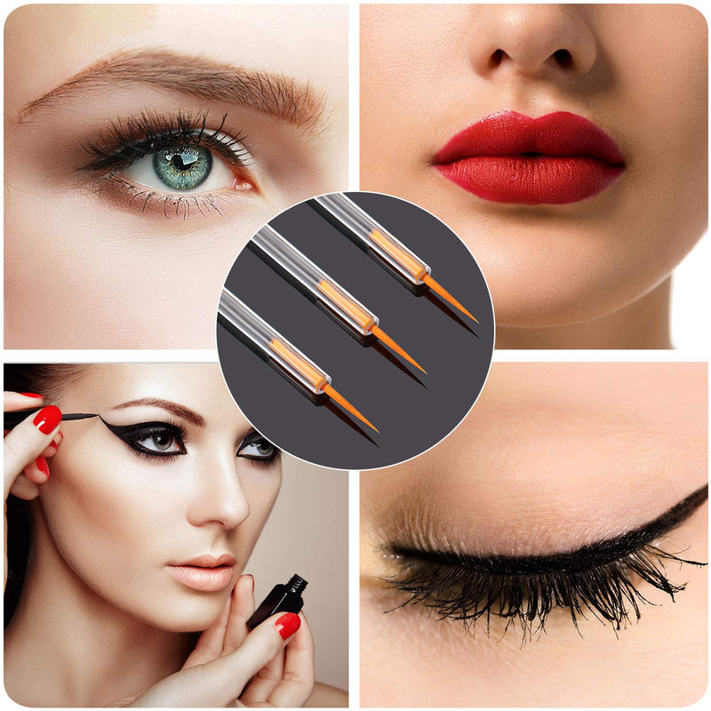[Australia] - eBoot 100 Pack Disposable Eyeliner Brush Applicator Cosmetic Eye Wands Makeup Tool (Clear) 