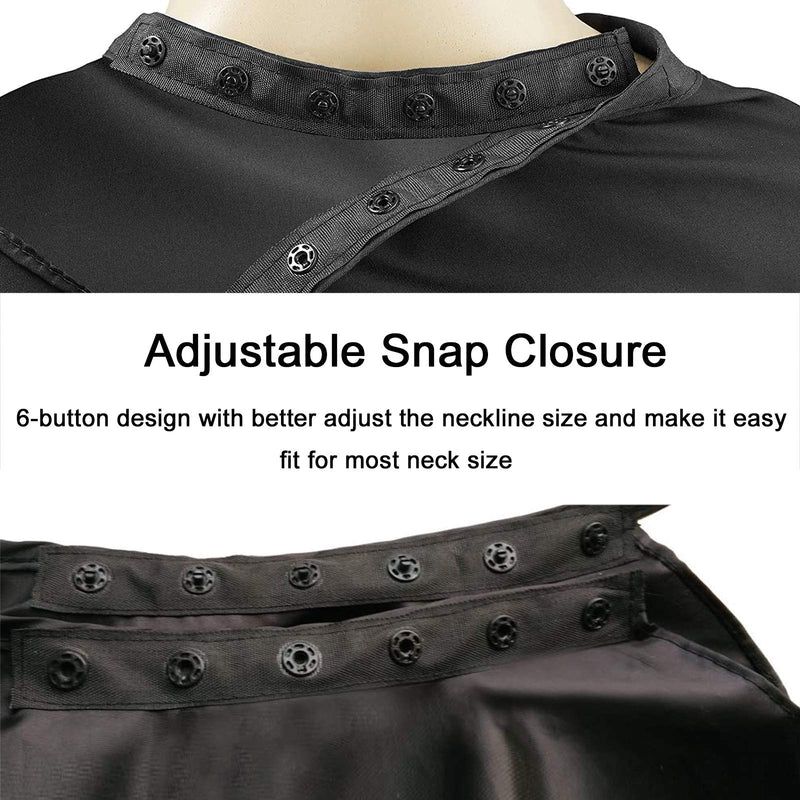 [Australia] - Iusmnur Barber Capes for Salon and Home with Snap Closure Hair Cutting Cape Waterproof Barber Cape - 55"x55"(2 PACK) 2PACK 