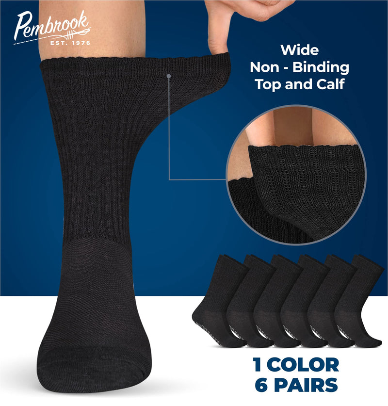 [Australia] - Pembrook Extra Wide and Diabetic Socks with Grips Bundle 