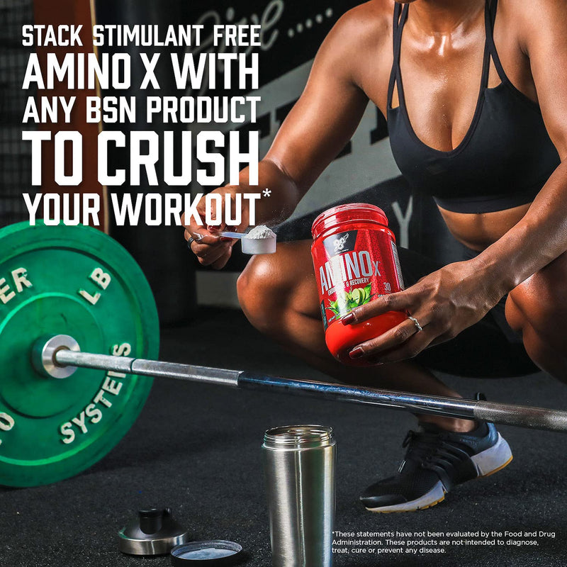 [Australia] - BSN Amino X Muscle Recovery & Endurance Powder with BCAAs, 10 Grams of Amino Acids, Keto Friendly, Caffeine Free, Flavor: Fruit Punch, 30 servings (Packaging may vary) AMINO-X - Fruit Punch 