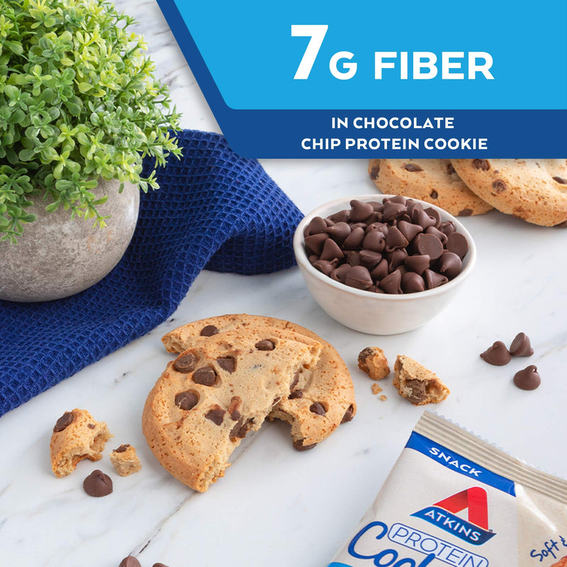 [Australia] - Atkins Protein Cookie Chocolate Chip, 4 Count 1.38 Ounce (Pack of 4) 