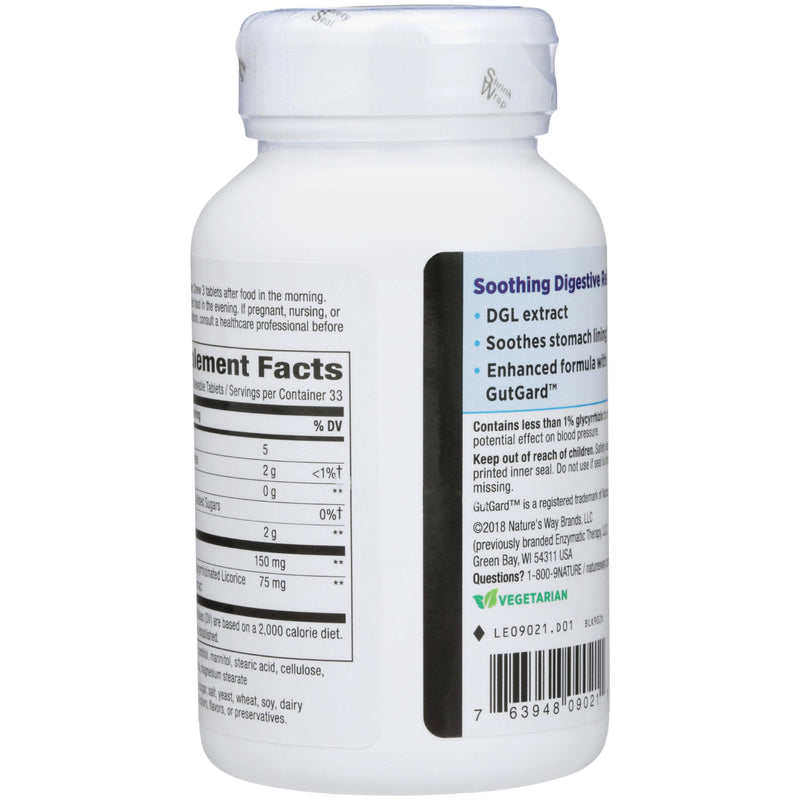 [Australia] - Enzymatic Therapy, DGL (Without Fructose), 100 Chewable Tablets. Pack of 1 