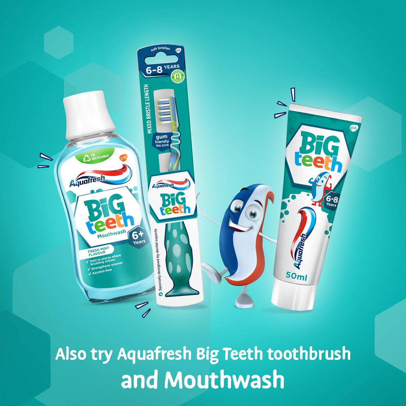 [Australia] - Aquafresh Big Teeth 6-8 Years Kids Toothpaste, 50 ml 
