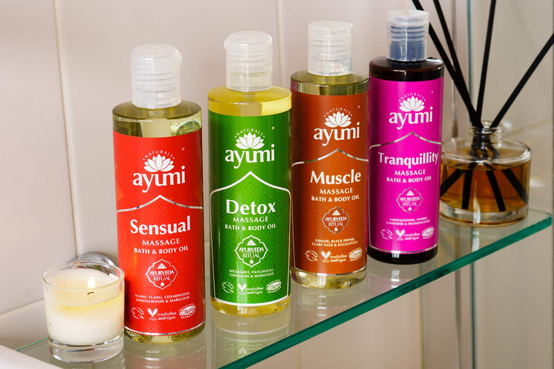 [Australia] - Ayumi Tranquillity Massage Body Oil. Vegan, Cruelty-Free, Dermatologically-Tested, 1 x 250ml 