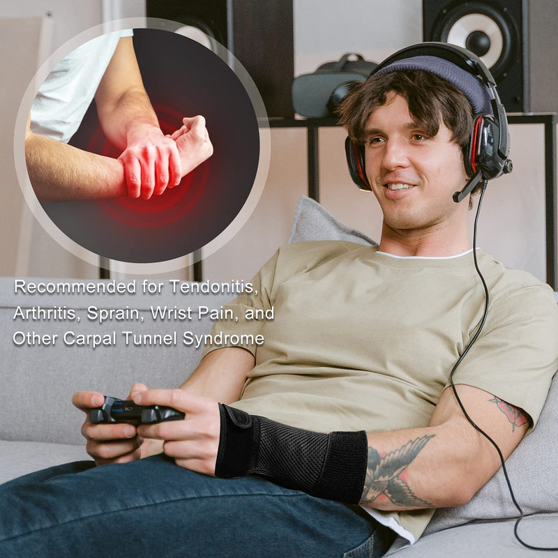 [Australia] - Carpal Tunnel Wrist Brace Night Support, PEIZSON Wrist Support Braces Right Hand with Splint for Tendonitis, Arthritis, Sprain, Carpal Tunnel Syndrome, Carpal Tunnel Pain Relief Brace for Men & Women L/XL 