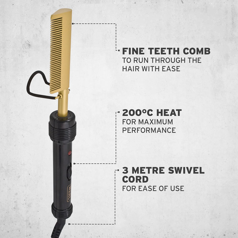 [Australia] - Wahl Hot Comb, gold Straightening Comb 