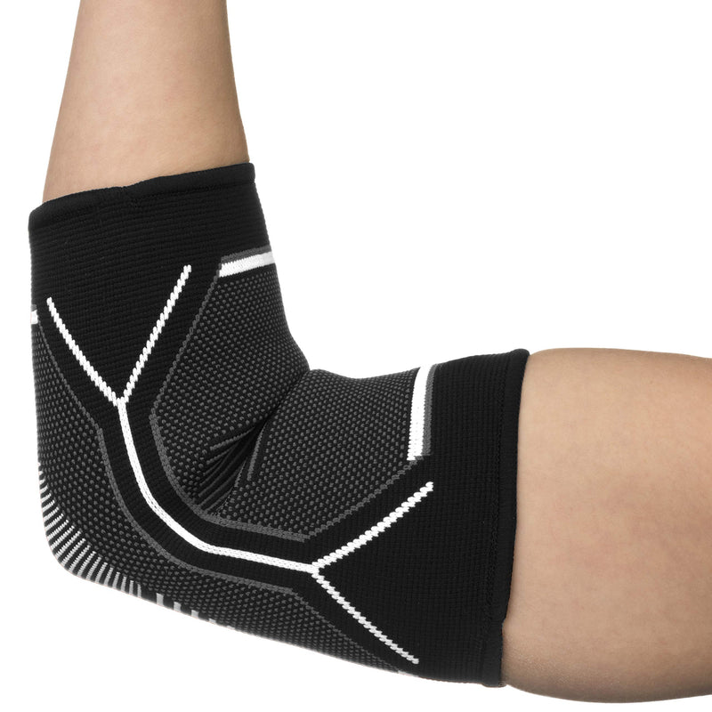 [Australia] - Kunto Fitness Elbow Brace Compression Support Sleeve (Shipped From USA) for Tendonitis, Tennis Elbow, Golf Elbow Treatment - Reduce Joint Pain During Any Activity! Extra Small White-Gray 