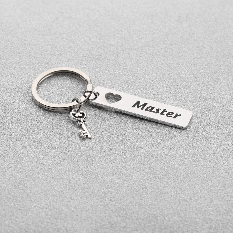 [Australia] - BAUNA Couple Gifts for Boyfriend and Girlfriend Master Slave Keychain Funny Matching Couple Keychains Set for Him and Her Master Slave Keychain Set 
