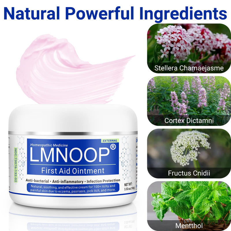 [Australia] - LMNOOP Eczema Cream for Dry, Itchy, Irritated, and Eczema Prone Skin, Maximum Strength Treatment Ointment for Rash, Psoriasis, Dermatitis, Beriberi (3.53oz) 3.53 Ounce 