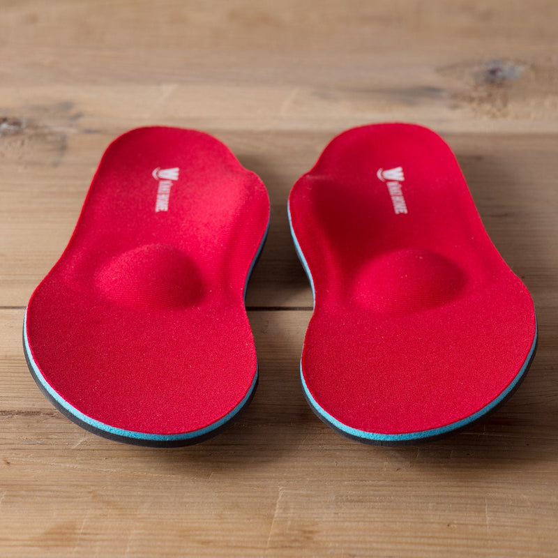 [Australia] - WAKI HOME Orthotics Insoles/Inserts/Pads with Arch Supports for Flat Feet,Plantar Fasciitis,Feet Pain,Pronation,Metatarsal Support for Men and Women Red US Men 6-6 1/2---Women 8-8 1/2 (9.84")(250MM) 