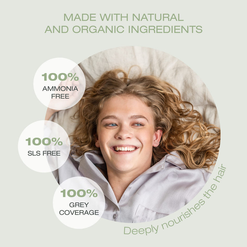[Australia] - Naturigin Black Hair Dye 2.0 - Permanent Hair Color 100% Grey Coverage - Certified Organic Natural Ingredients, Deeply Nourishes the Hair - Ammonia Free, Vegan, Long Lasting Results Black-2.0 