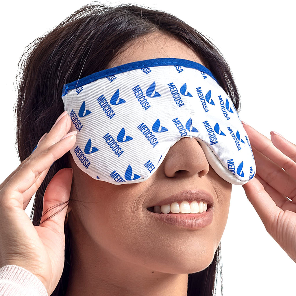 [Australia] - Medcosa Moist Heat Eye Mask | �A Real Eye Opener� | Heated Eye Mask | Warm Clay Bead Compress Pad | Easily Microwavable & Ideal for Heating Dry Eyes, Migraines & Other Eye Ailments 