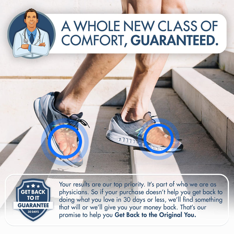 [Australia] - Dr. Frederick's Original Metatarsal Pads Plus - 25% More Cushioning - 4 Pieces - Foot Pads for Women & Men 