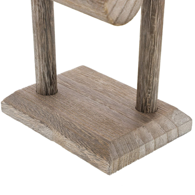 [Australia] - Bright Creations Rustic Wood 2 Tier Jewelry Holder T Bar Display 