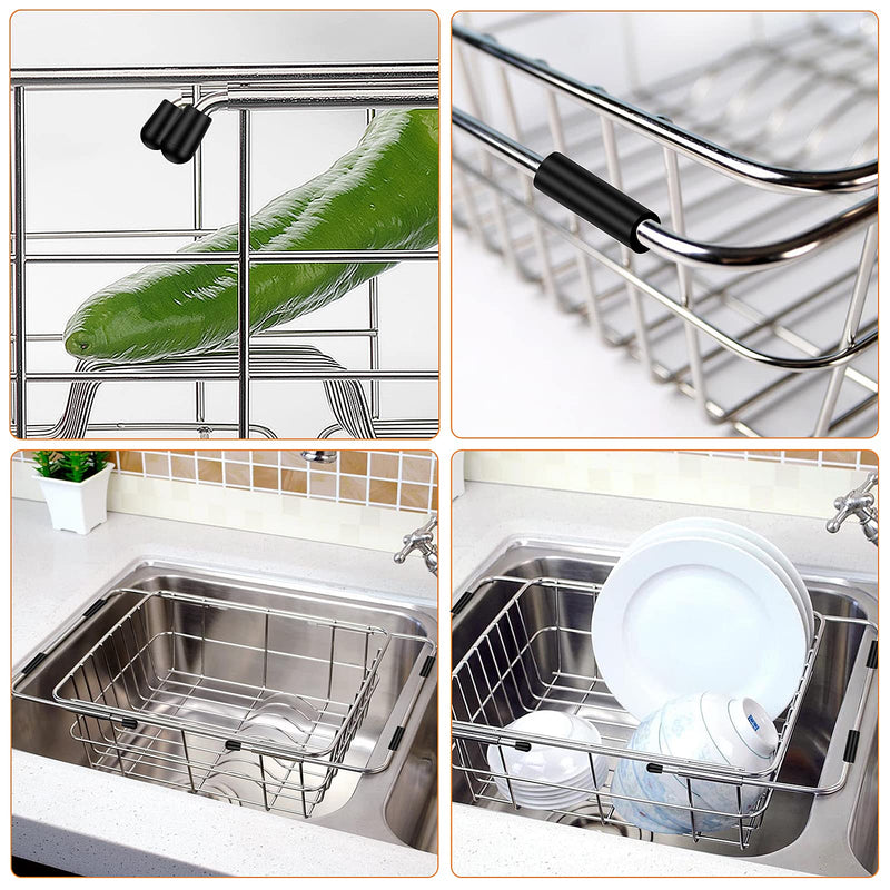 [Australia] - Grevosea 60 Pieces Rubber Feet for Sink Grid Kitchen Sink Rack Feet Quality Durable Kitchen Sink Rack Rubber Feet Black Grid Protector Replacement for Kitchen Sink Grid 