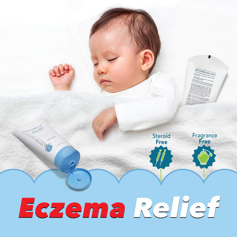 [Australia] - Emilia Eczema Relief Cream for Baby and Toddler - Itch Therapy Lotion- Steroid-Free Eczema Calming Rash Ointment with Natural Oat Extract for Healthier, Happier Skin - 5 Fl.oz. 