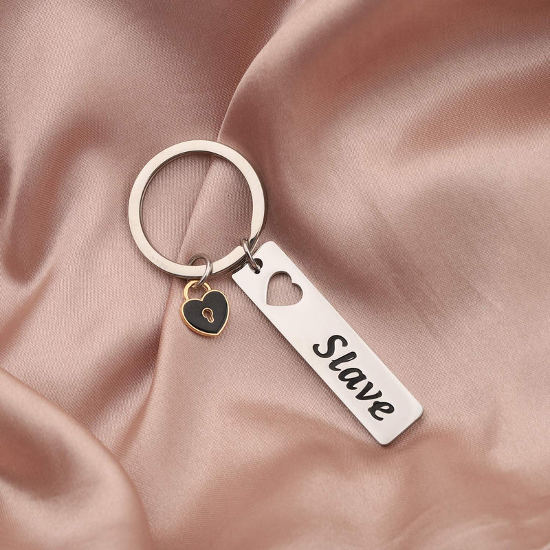 [Australia] - BAUNA Couple Gifts for Boyfriend and Girlfriend Master Slave Keychain Funny Matching Couple Keychains Set for Him and Her Master Slave Keychain Set 