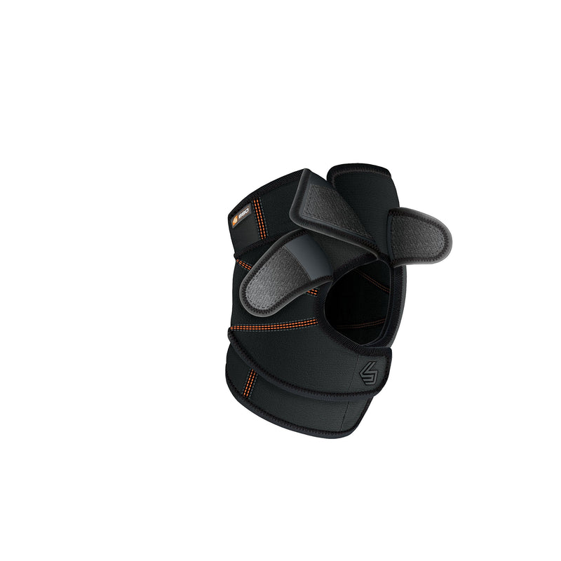 [Australia] - Shock Doctor Knee Brace Wrap, Knee Support Stabilizes Patella, Provides Comfortable & Lightweight Compression to Stabilize Muscles in The Knee, Single Small 