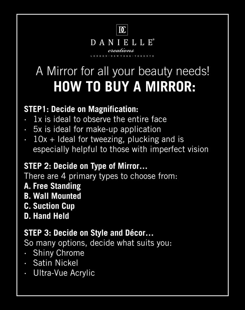 [Australia] - Danielle Midnight Matte Oval Vanity Mirror 
