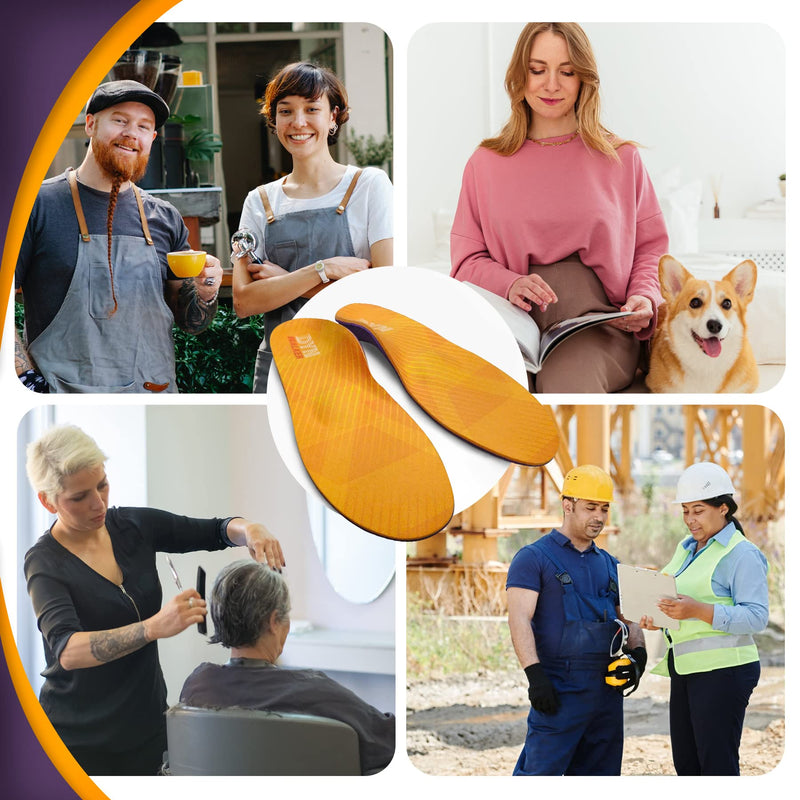 [Australia] - Orthotic Insoles, DynWalker Achilles Tendonitis Support Shoe Insoles, Plantar Fasciitis, Foot Arch Support, Flat Feet, Overpronation, S S: ( Women 6.5 -7 ) 