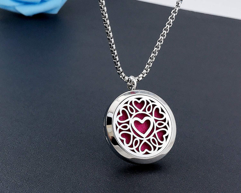 [Australia] - YOUFENG Essential Oil Necklace Diffuser Family Tree of Life Necklace Pendant Aromatherapy Locket Gifts SSS oil locket 