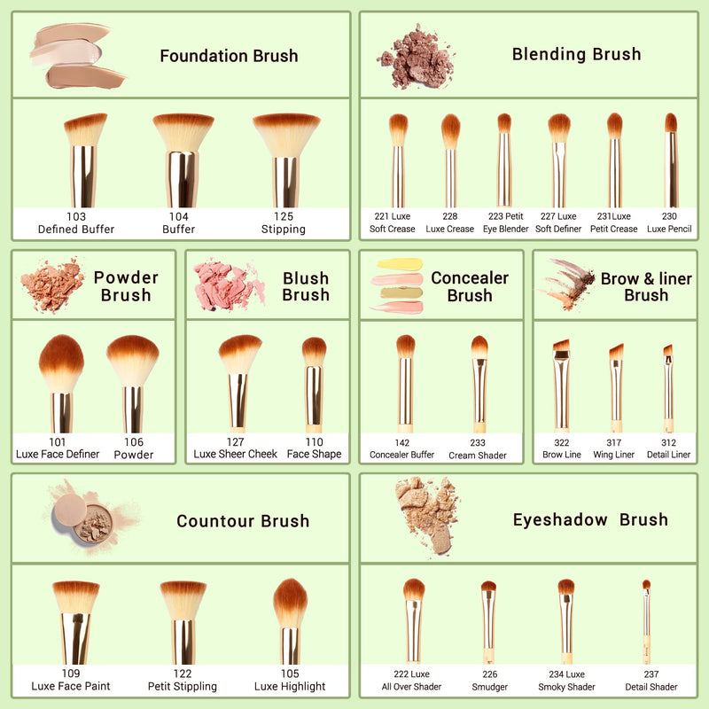 [Australia] - Jessup Brand 25pcs Beauty Bamboo Professional Makeup Brushes Make up Brush Tools kit Foundation Powder Blushes Eye Shader Cosmetics Tools T135 