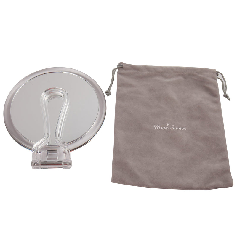 [Australia] - Miss Sweet Folding Hand Held Mirror with 10x Magnification & True Image, 6.1inch Travel Mirror (10X) 