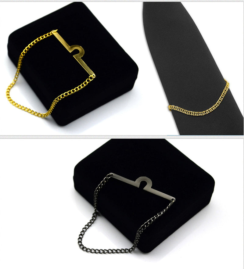 [Australia] - Men's Tie Chain Fashion Necktie Link Noble Necktie Chains for Business Wedding Pack of 3 