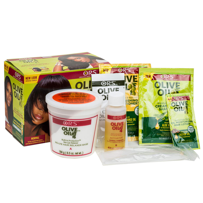 [Australia] - ORS Olive Oil Built-In Protection Full Application No-Lye Hair Relaxer - Normal (11098) Pack of 1 