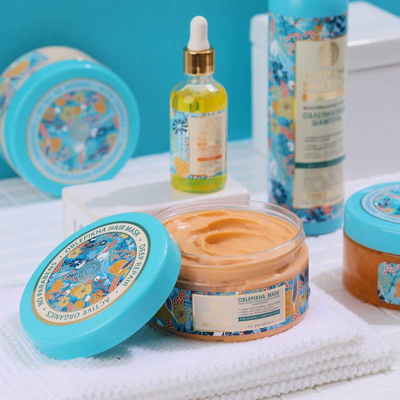 [Australia] - Natura Siberica Professional Oblepikha Deep Repair Hair Mask, Bianco, 300 millilitre 