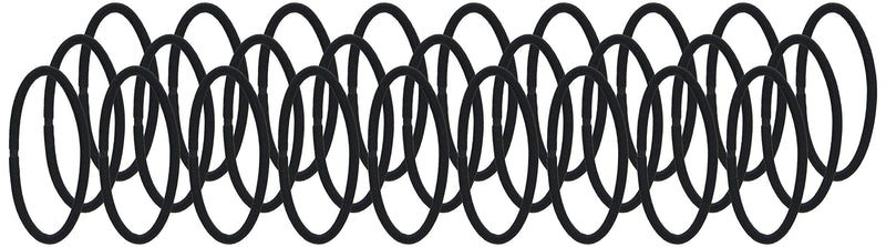 [Australia] - GOODY Ouchless Womens Elastic Thick Hair Tie 4 mm for Medium to Thick Accessories Long Lasting Braids Ponytails and More Pain Free, Black, 27 Count 