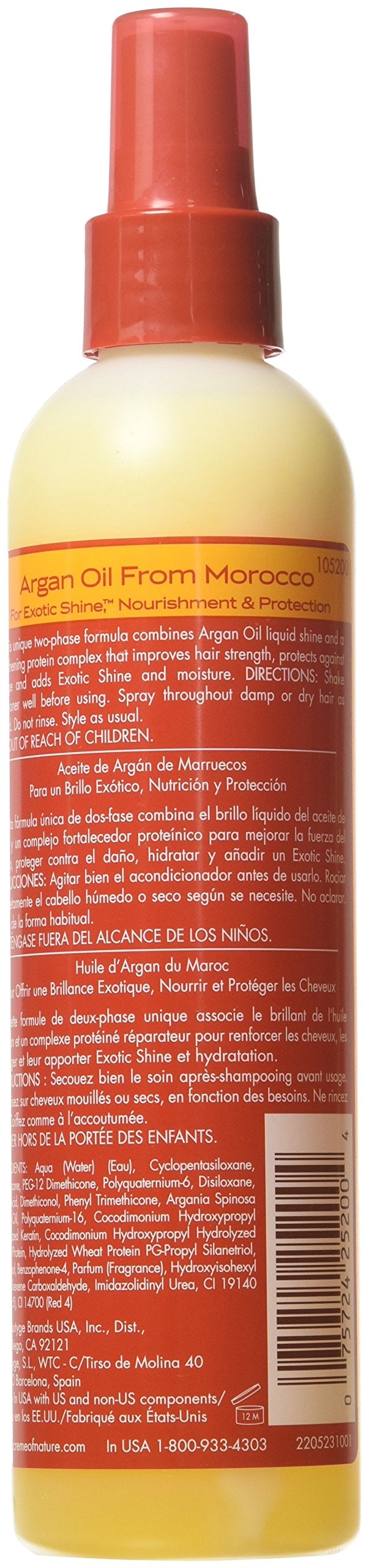 [Australia] - Creme of Nature Argan Oil Conditioner Leave-In 250 ml (Pack of 3) 250 ml (Pack of 3) 