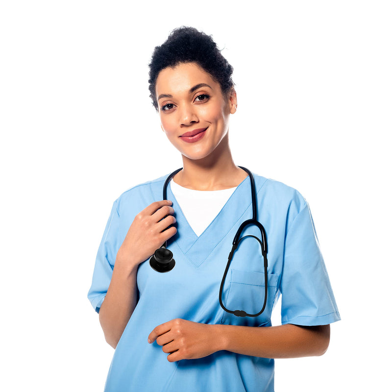 [Australia] - Dixie EMS Dual Head Stethoscope, Fully Functioning Stethoscope for Doctors, Nurses, EMTs, Cosplay, Role Play, Halloween, etc. – Stealth Black 