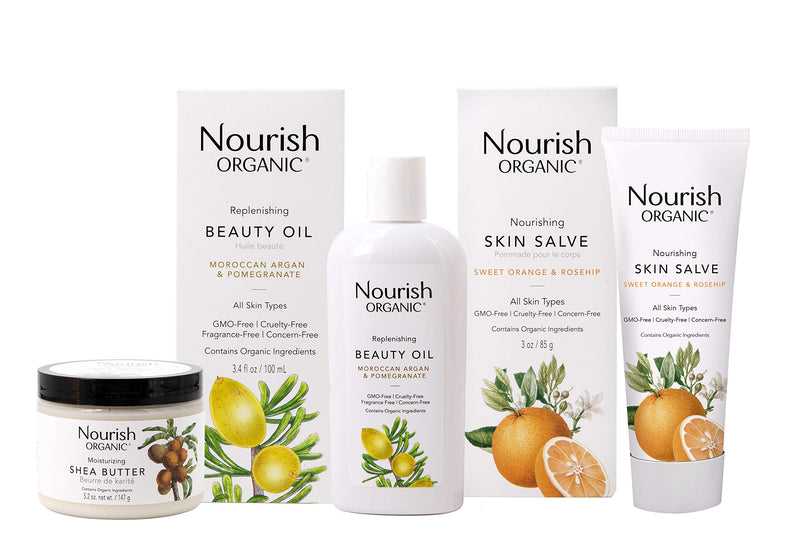 [Australia] - Nourish Organic | Nourishing Skin Salve - Sweet Orange & Rosehip | GMO-Free, Cruelty Free, USDA Certified Organic (3oz) 