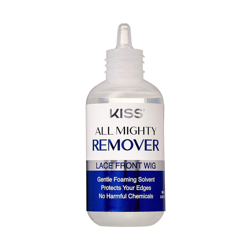 [Australia] - KISS All Mighty Lace Front Wig Remover- Gentle Foaming Solvent, Protect Your Edges, No Harmful chemicals 60mL (2.03 fl OZ)- KAMR01 (Remover) 