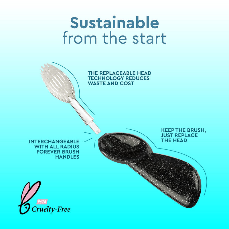 [Australia] - RADIUS Big Brush BPA Free & ADA Accepted Toothbrush Designed to Improve Gum Health & Reduce Gum Issues - Right Hand - Pack of 3 