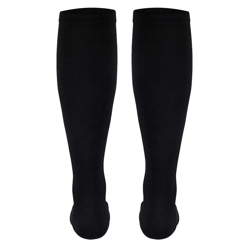[Australia] - Truform Compression Socks, 20-30 mmHg, Men's Dress Socks, Knee High Over Calf Length, Black, Large,1944BL-L Large (Pack of 1) 
