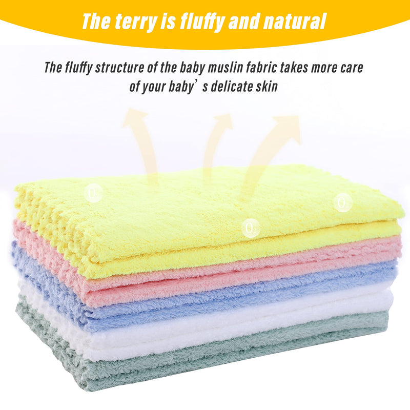 [Australia] - Super Absorbent 10 Pack Burp Cloths - Coral Fleece Gentle on Sensitive Skin for Face and Body, Plush - Milk Spit Up Rags - Burpy Cloth for Baby Boys and Girls - Unisex 17 x 10 Inch by Lovely Care 