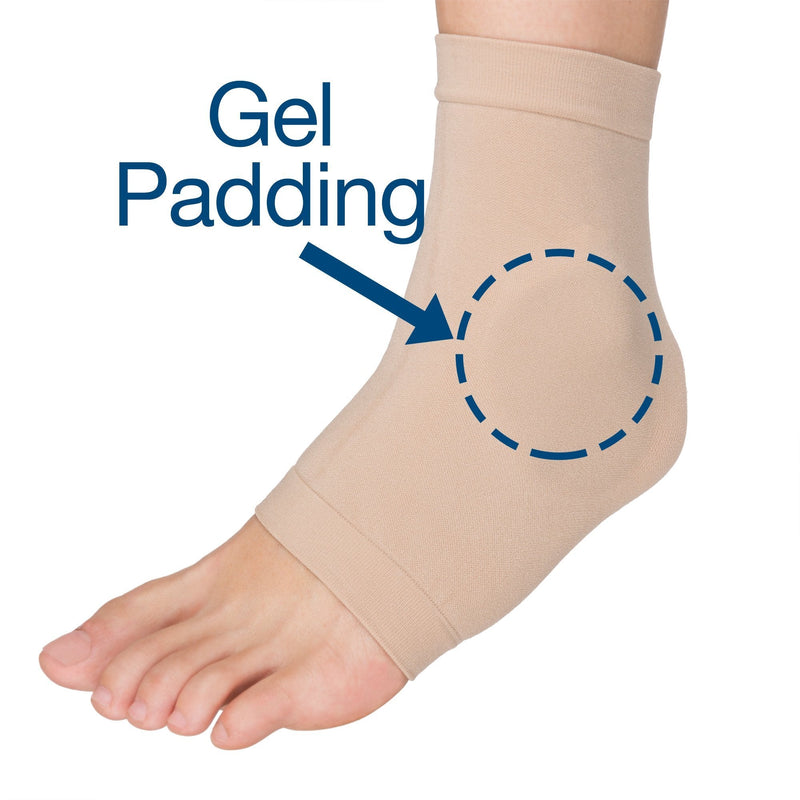 [Australia] - ZenToes Ankle Bone Protection Socks Malleolar Sleeves with Gel Pads for Boots, Skates, Splints, Braces - 1 Pair 
