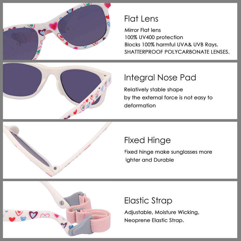 [Australia] - COCOSAND Baby Sunglasses with Strap 